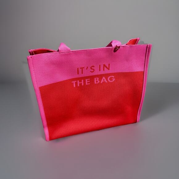 Kate Spade New York x Target Color Block Knit Tote Pink/Red “It’s In The Bag” - Picture 5 of 6